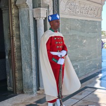 Guard in front of the Mausoleum of Mohammed V